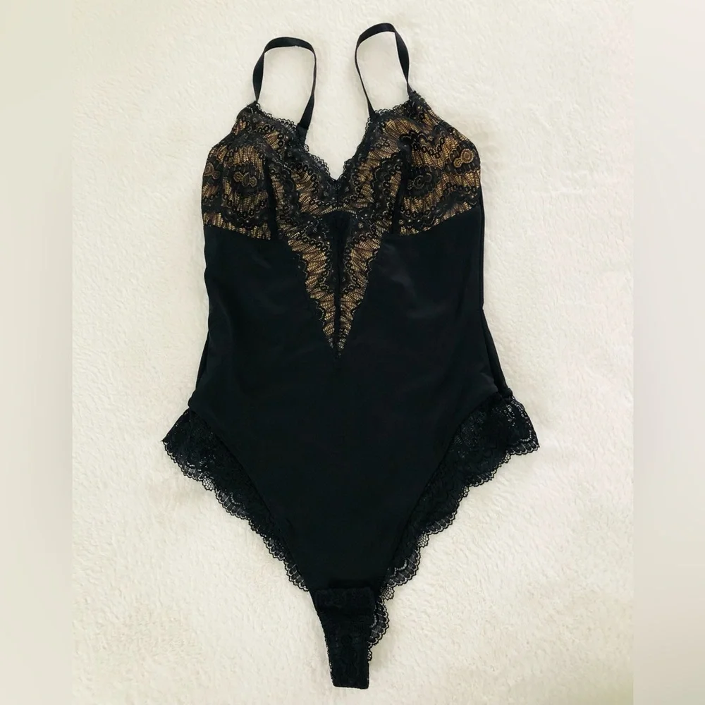 Women's Shapewear Black Bodysuit Size S